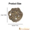Viking Greiftier Antique Brass Leather Mounts