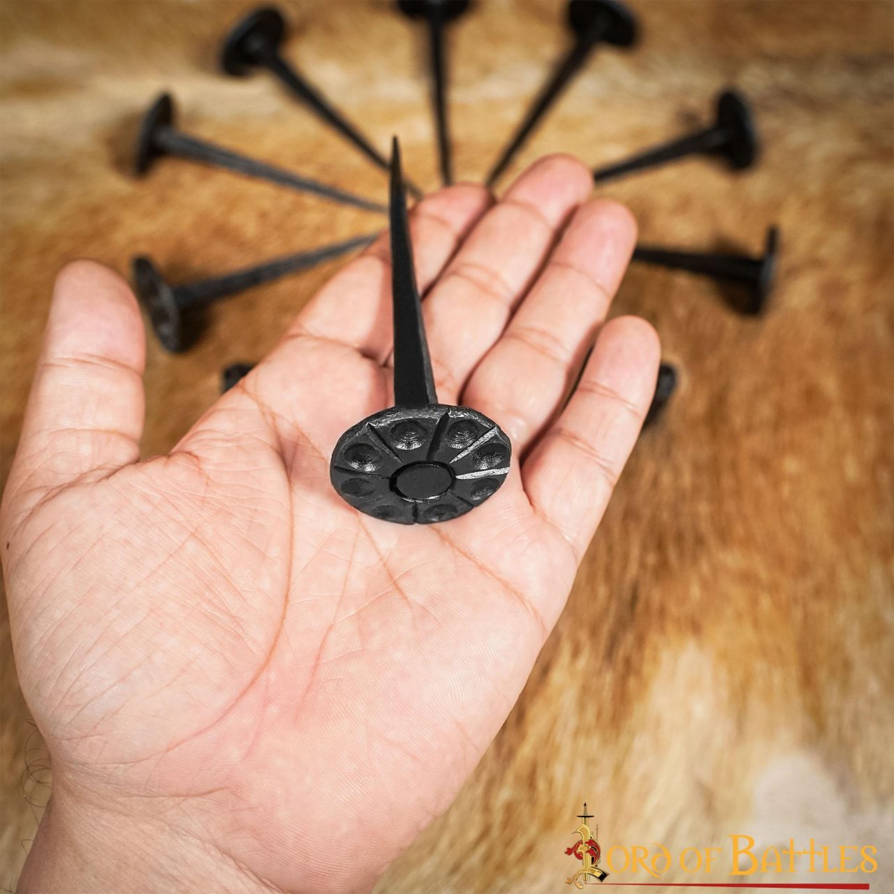 26015_4 Hand Forged Nail Vintage Medieval Hardware