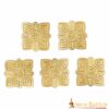 26042-5pcs_1 Solid Brass Viking belt Decoration Set of 5