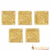 26044-5pcs_1 Medieval Viking Solid Brass Decorations Set of 5