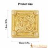 26044-5pcs_2 Medieval Viking Solid Brass Decorations Set of 5
