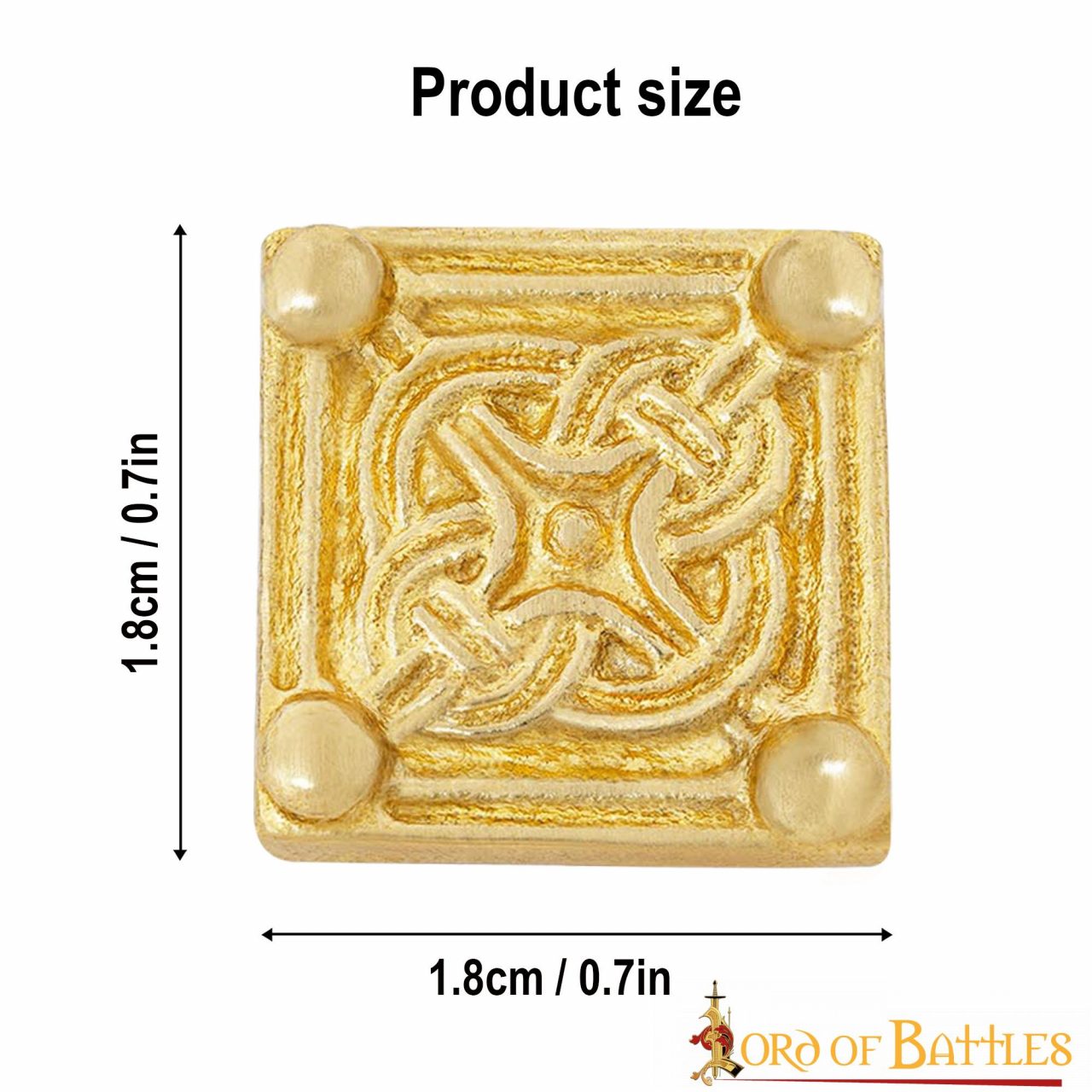 26044-5pcs_2 Medieval Viking Solid Brass Decorations Set of 5
