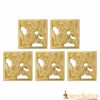 26045-5pcs_1 Solid Brass Medieval Viking Belt Decorations Set of 5
