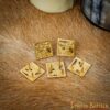 26045-5pcs_5 Solid Brass Medieval Viking Belt Decorations Set of 5