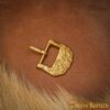 26048_5 Viking Solid Brass Buckle with Celtic Knotwork