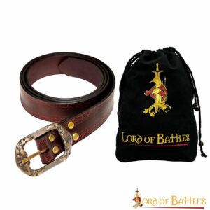 Handcrafted Genuine Leather Belt with Embossed Design