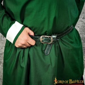 26060M_1 Handcrafted Genuine Leather Belt with Embossed Design