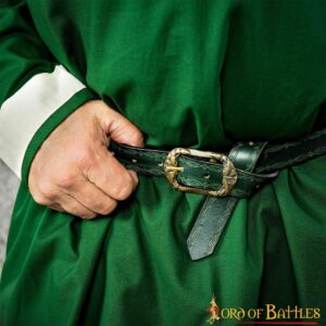 26060M_2 Handcrafted Genuine Leather Belt with Embossed Design