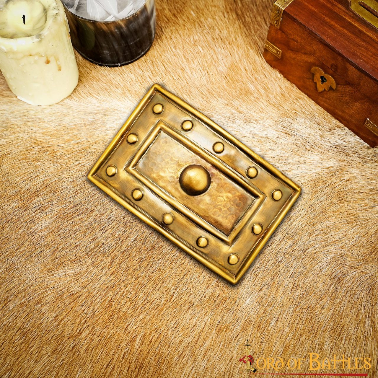 Beast of the Realm Antique Brass Belt Adornment