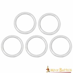 Nickle Coated Steel Ring Set of 5 1.75inches