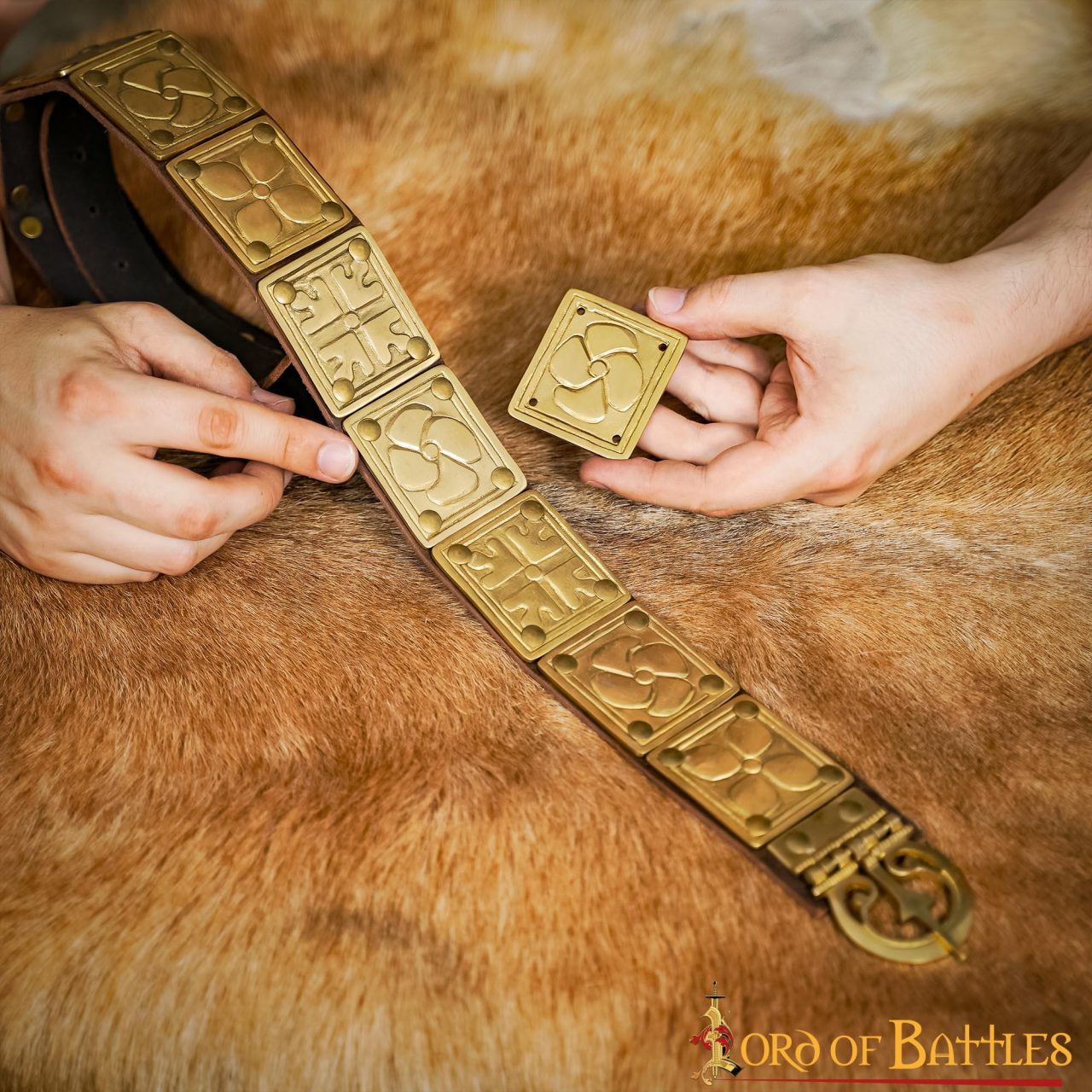 Roman Floral Belt Decoration