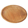 Medieval Wooden Plate Hand Crafted Useful Hardwood Cutlery, approx. 23 cm diameter