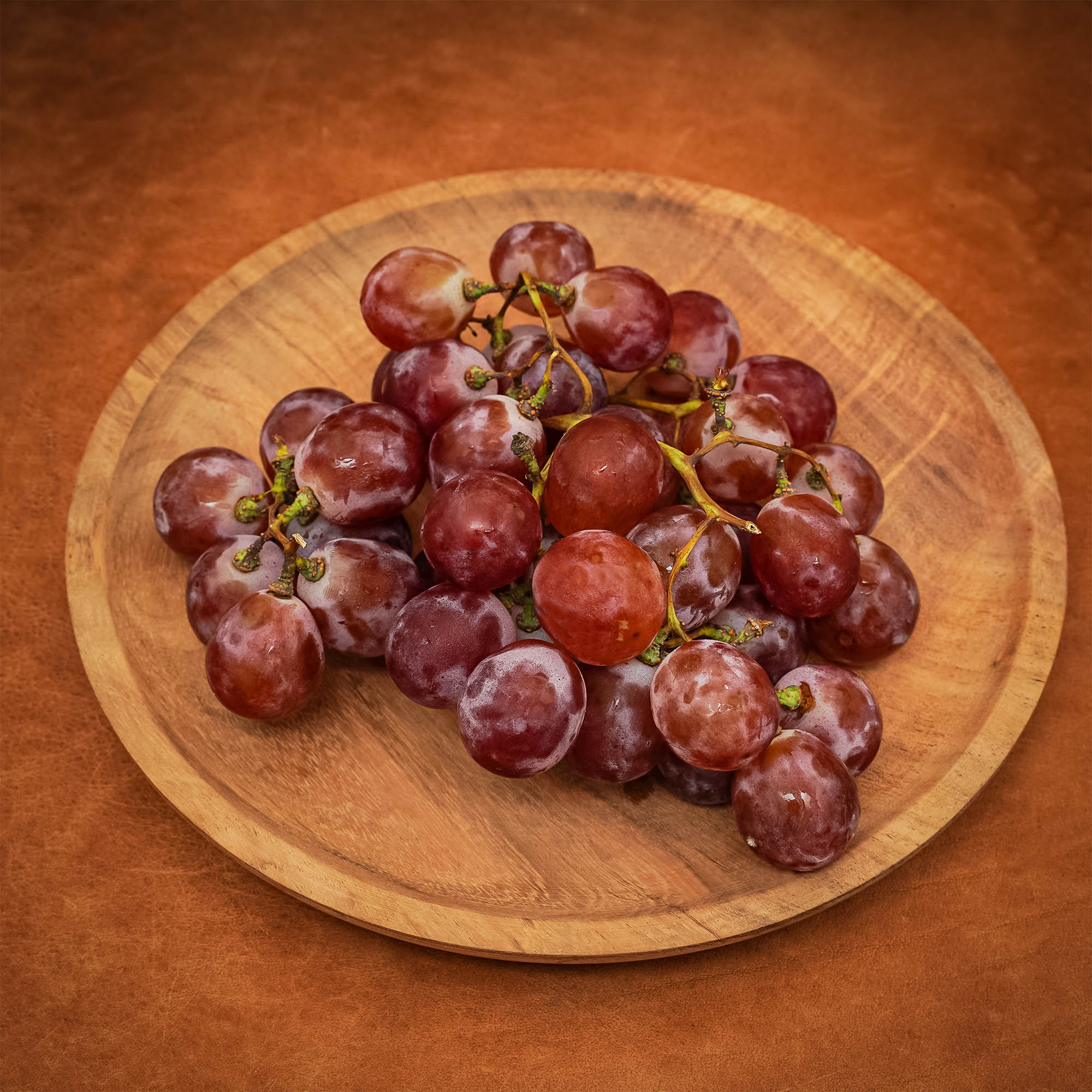 Medieval Wooden Plate Hand Crafted Useful Hardwood Cutlery, approx. 23 cm diameter