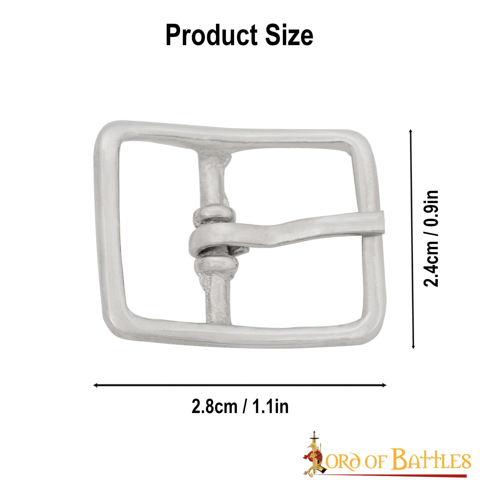 Steel Buckle for Small Leather Straps