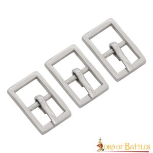 Small Steel Buckle Set of 3