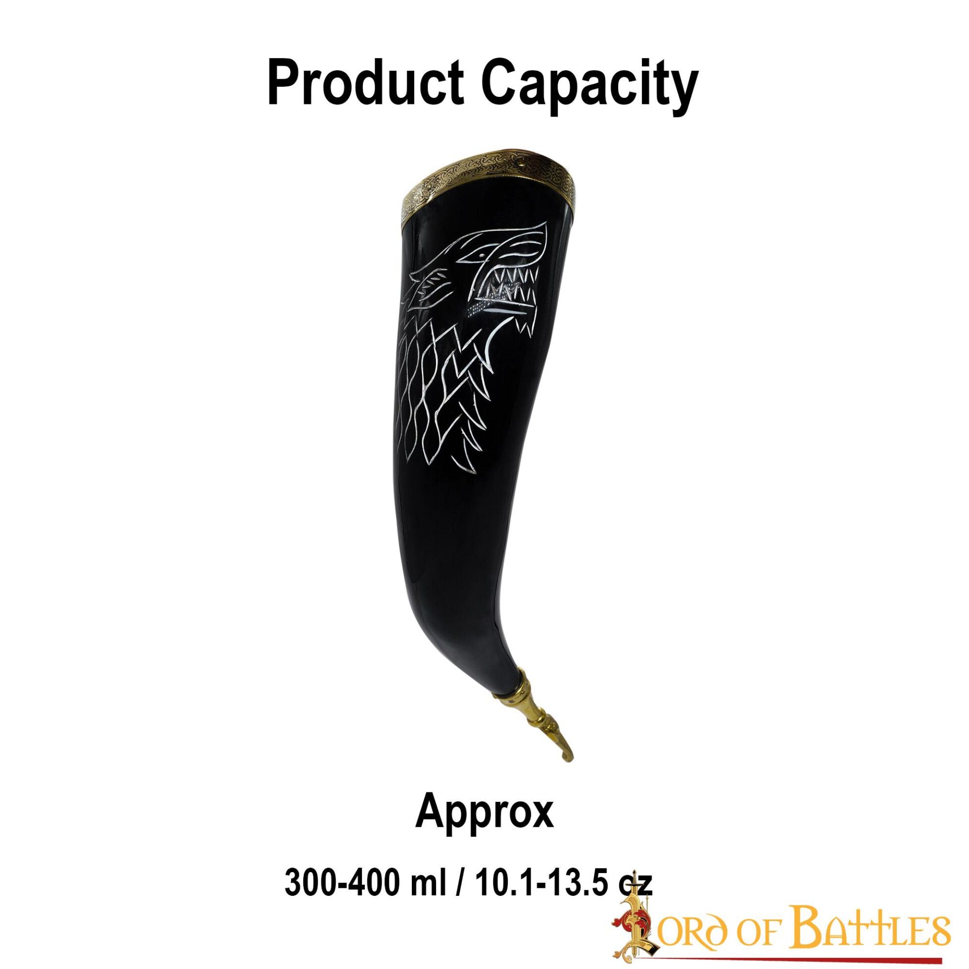 3-110 Crocodile Horn Drinking Horn