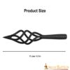 3-21 Late Medieval Fire Flame Arrowhead Hand Forged Iron