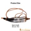 3-43-1 Viking Warrior Gun Powder Horn Functional Genuine Horn Accessory