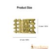 Ornate Viking Pure Solid Brass Belt End