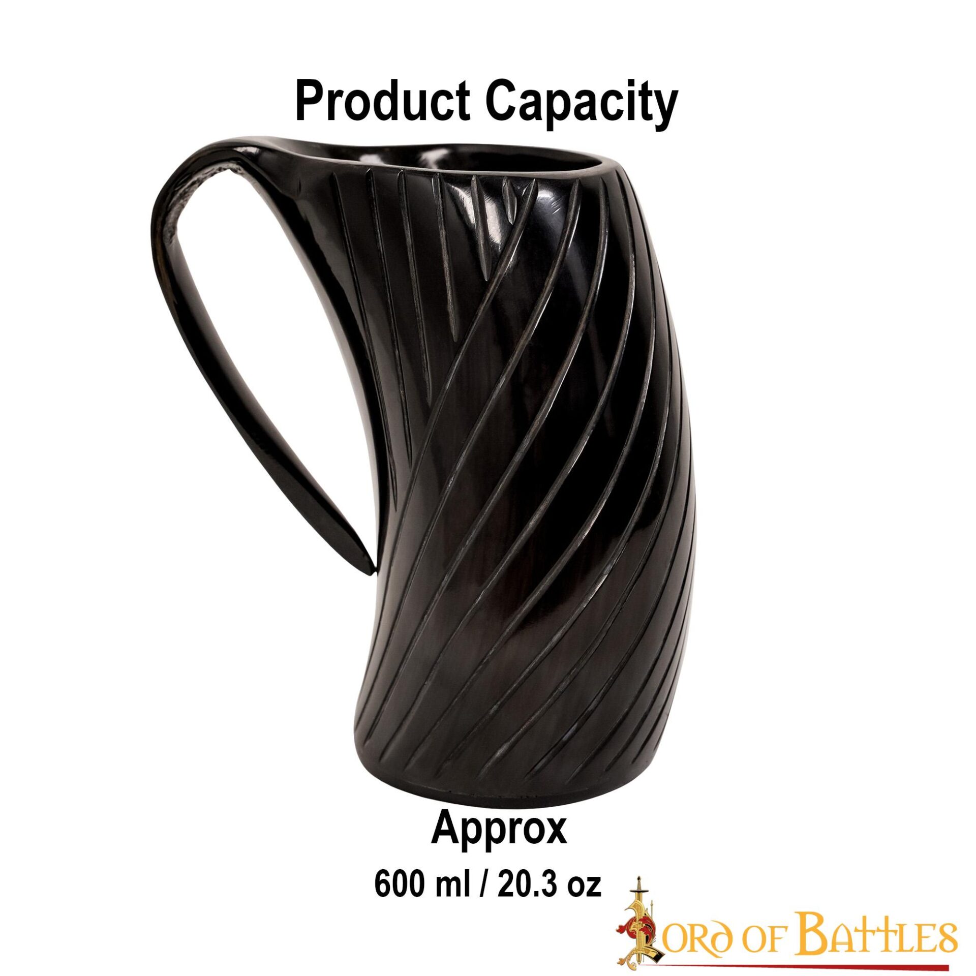 Medieval Viking Horn Tankard Beer Mug Handcrafted Genuine Ox Horn