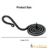 Medieval Iron Hand Forged Candle Holder Fully Functional Accessory