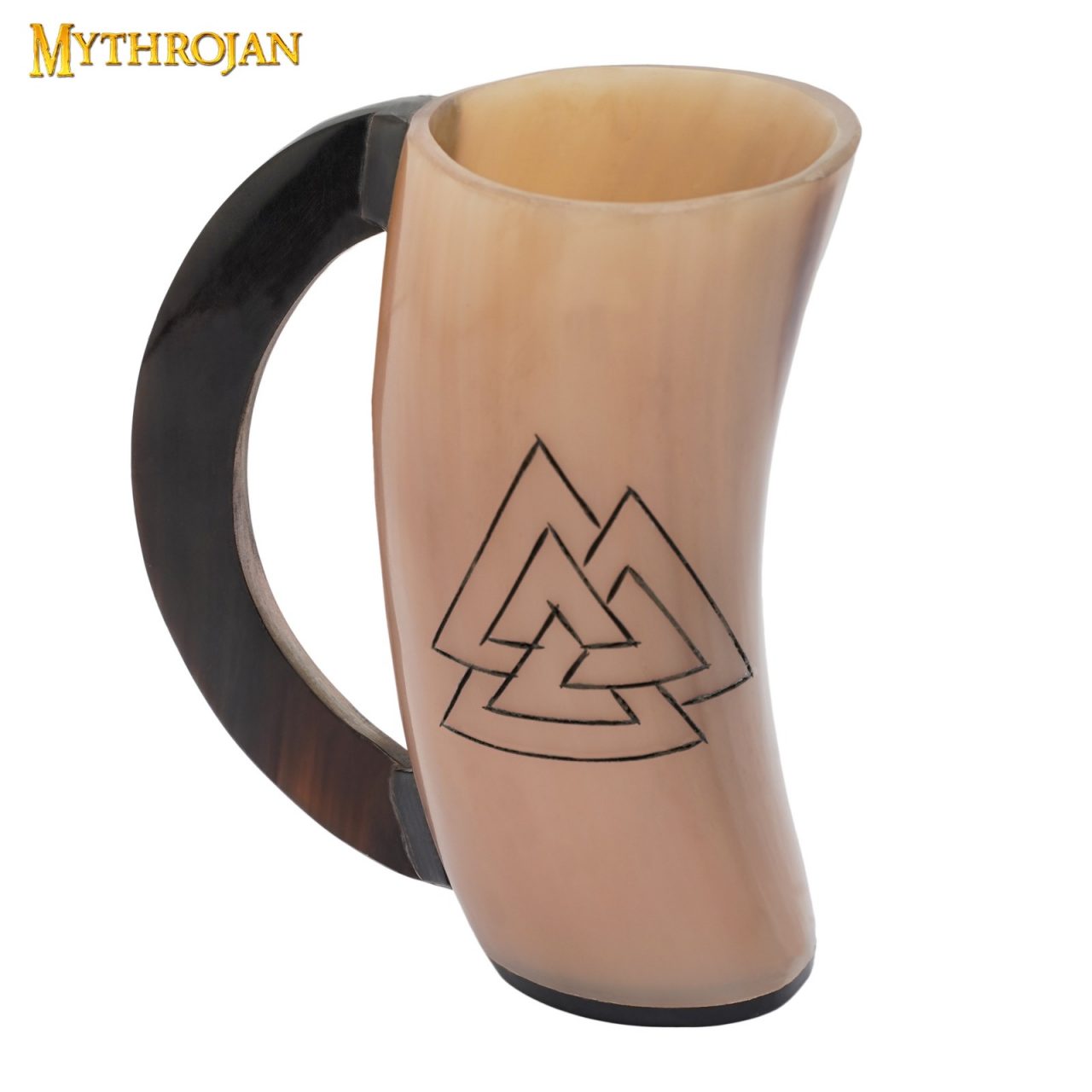 300955 Mythrojan Valknut Design Viking Drinking Small Horn Tankard – 5-6″