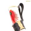 Mythrojan THE DARK WITCH – 350 ML Viking Drinking Horn with Black Leather holder Authentic Medieval Inspired Viking Wine/Mead Mug – Polished Finish