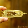 Closed Thistle Pure Solid Brass Belt End