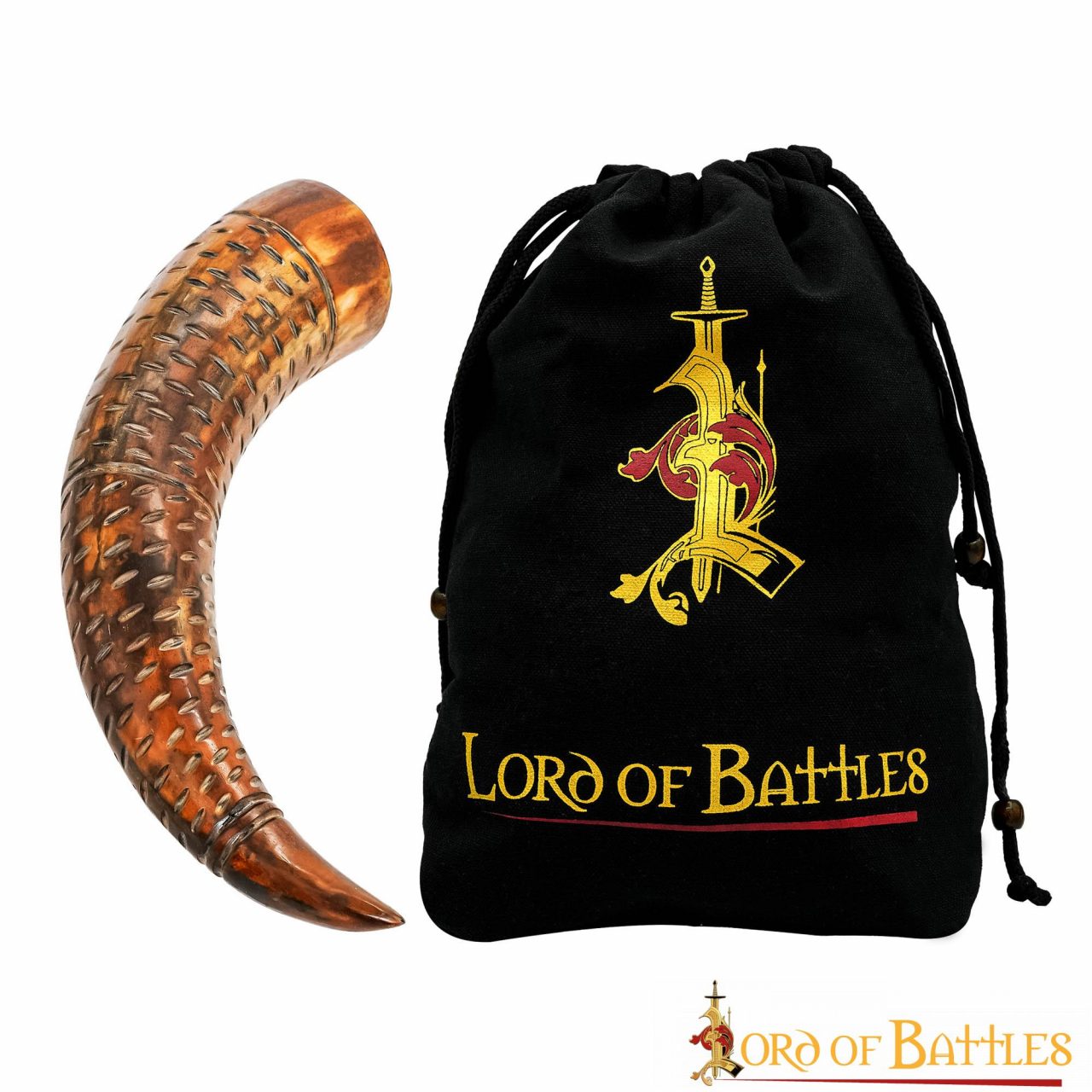 Dotted Drinking Horn