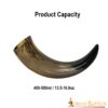 4263_3 The Raiding Pirate 400 – 500 ML Drinking Horn Handcrafted from Genuine Ox Horn