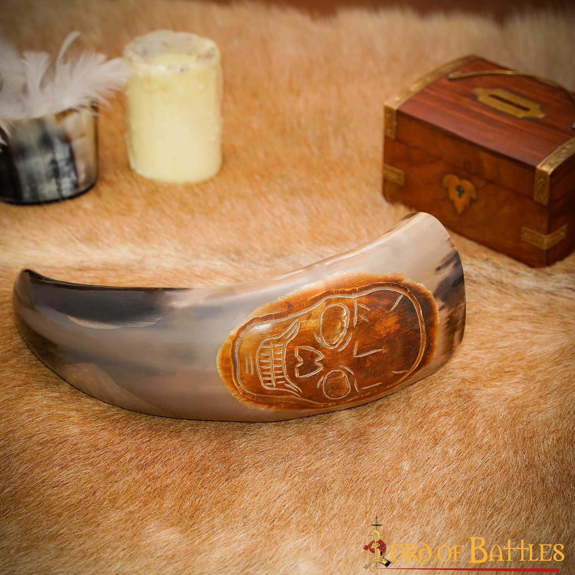 4263_5 The Raiding Pirate 400 – 500 ML Drinking Horn Handcrafted from Genuine Ox Horn