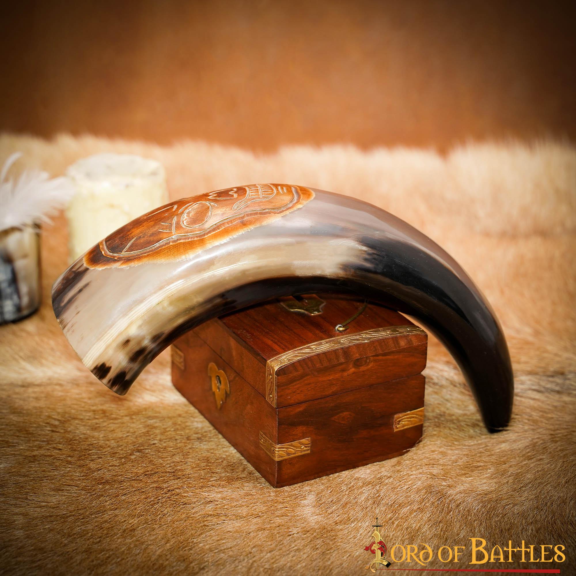 4263_6 The Raiding Pirate 400 – 500 ML Drinking Horn Handcrafted from Genuine Ox Horn