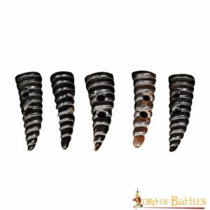 Genuine Spiral Horn Toggles Set of 5
