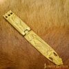 Ornate Roman Pure Solid Brass Belt End
