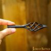5-22-3 Late Medieval Fire Flame Arrowhead Hand Forged Iron