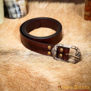 5-39-2 Handcrafted Genuine Leather Belt with Embossed Design