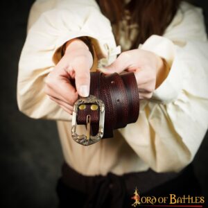 5-47-2 Handcrafted Genuine Leather Belt with Embossed Design