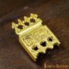 Ornate Viking Pure Solid Brass Belt End