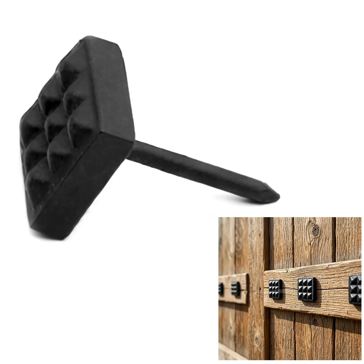 Square Decorative Iron Clavos