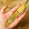 Ornate Roman Pure Solid Brass Belt End