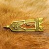 Closed Thistle Pure Solid Brass Belt End