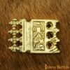 Ornate Viking Pure Solid Brass Belt End