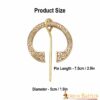 Celtic Pure Brass Fibula