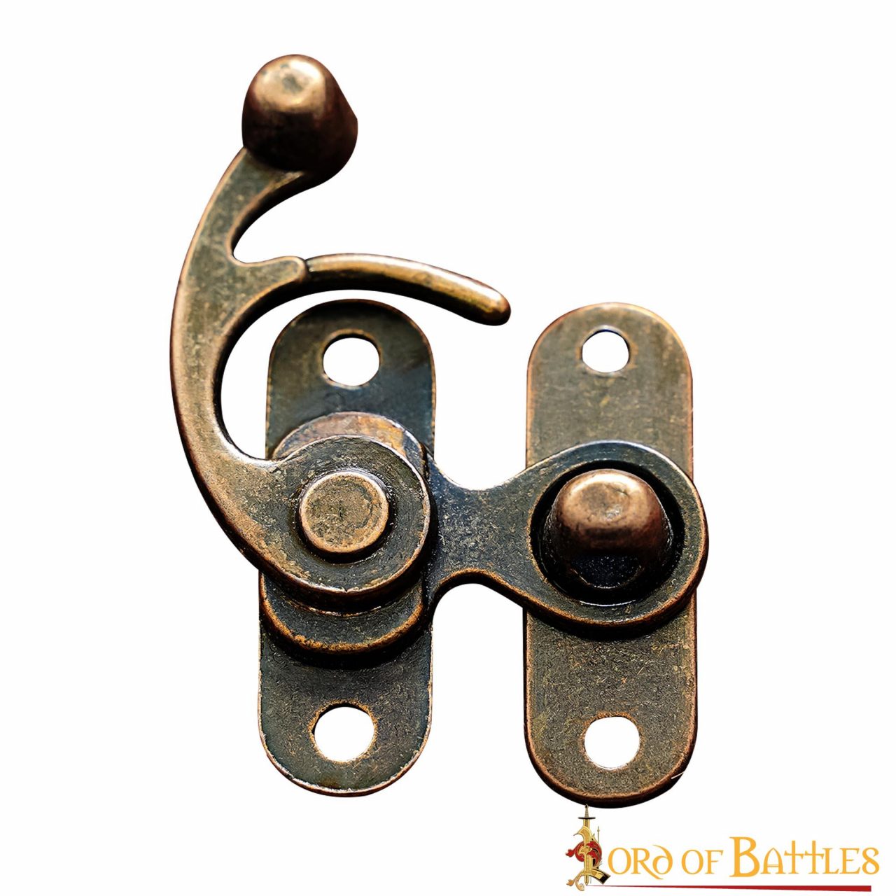 60922_1 Antique Brass Large Hasp Latch Set of 3