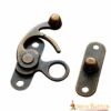 60922_2 Antique Brass Large Hasp Latch Set of 3