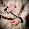 Medieval Shackles Handcuffs Fully Functional Hand Forged from Iron