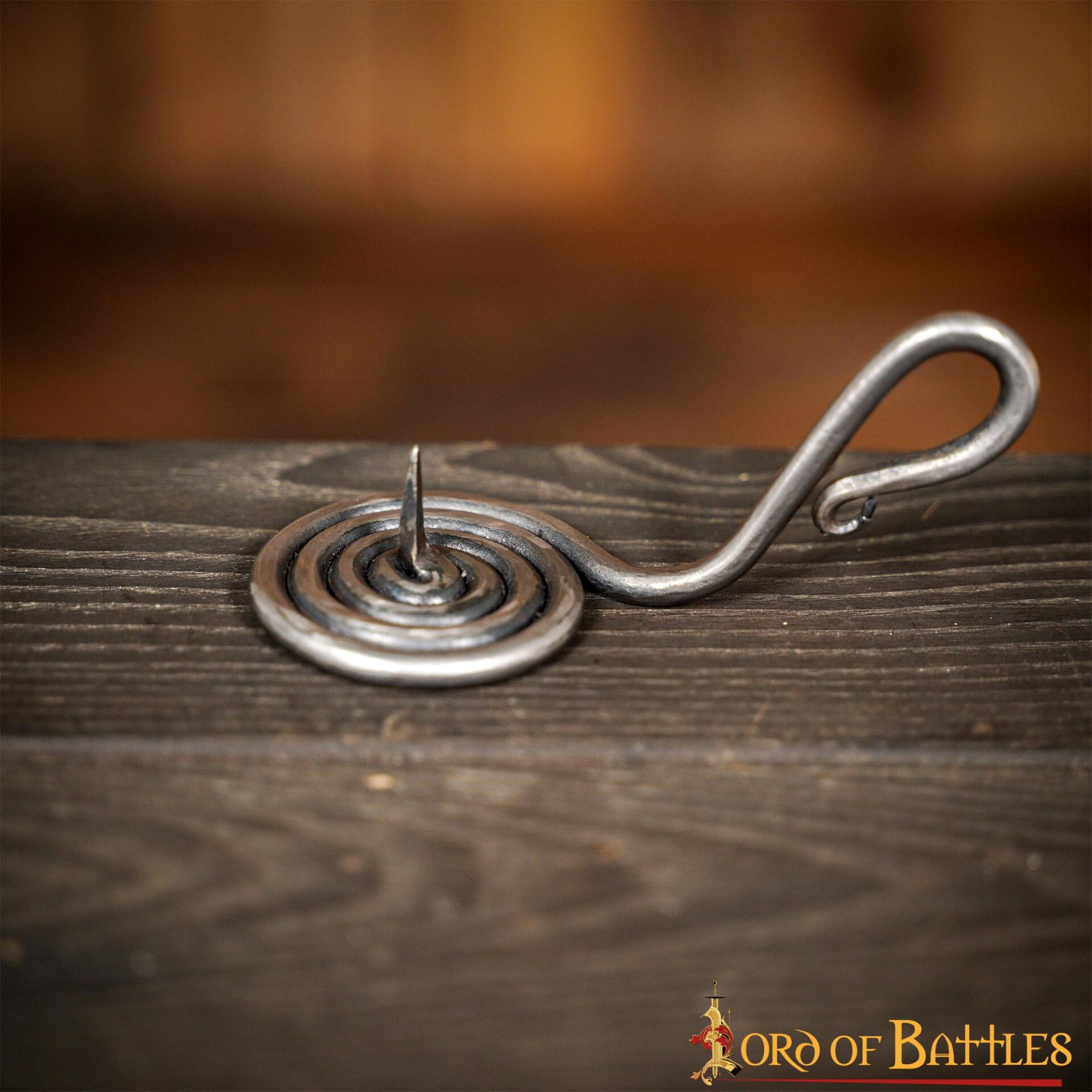 Medieval Iron Hand Forged Candle Holder Fully Functional Accessory