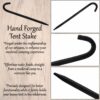 Hand Forged Medieval Tent Stake 12 inches
