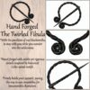 Hand Forged Historical “The Twirled” Fibula / Cloak Pin
