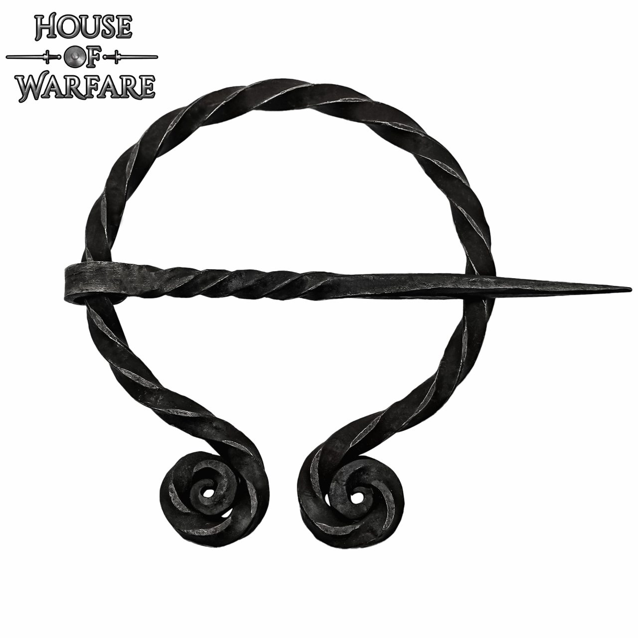 Hand Forged Historical “The Twirled” Fibula / Cloak Pin